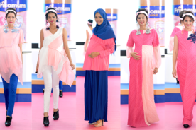 Pregnant women in stylish dressing